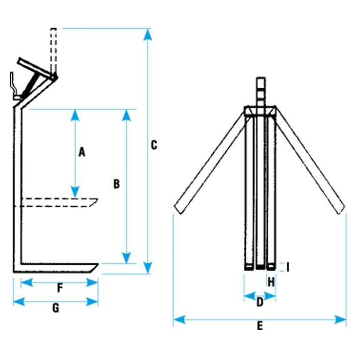 FOURCHE POUR GRUE AVEC ÉQUILIBRAGE AUTOMATIQUE À RESSORT – Image 3